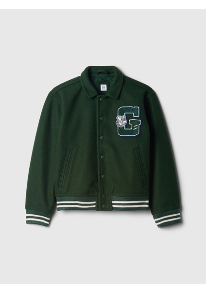 Erkek Çocuk Yeşil Gap Logo Varsity Ceket