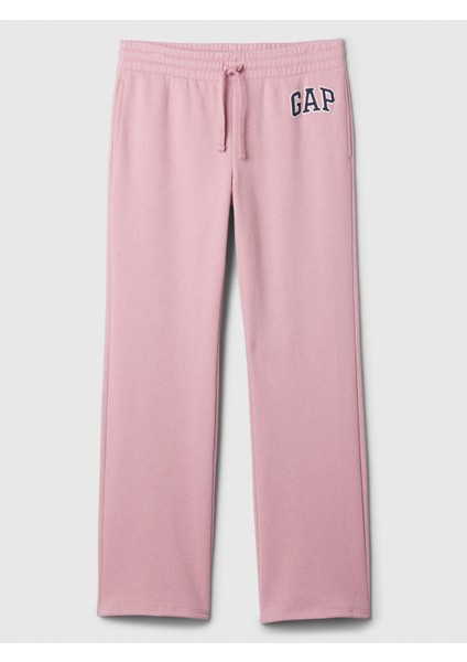 Kadın Pembe Gap Logo Bootcut Fleece Eşofman Altı