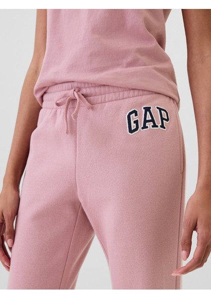 Kadın Pembe Gap Logo Bootcut Fleece Eşofman Altı