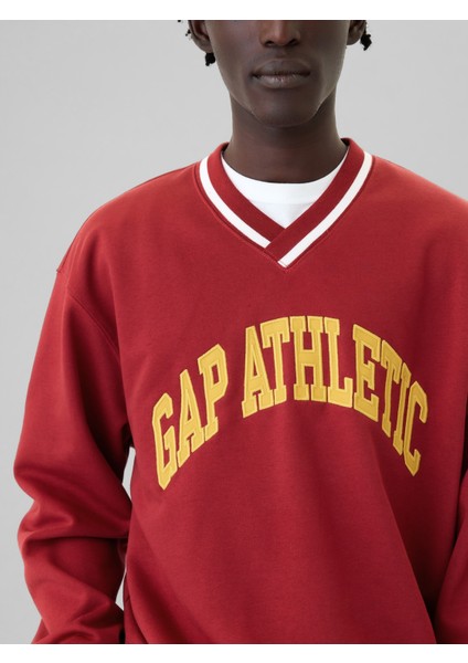 Erkek Kırmızı Gap Logo Sweatshirt