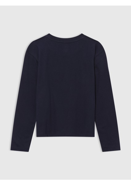 Kız Çocuk Lacivert Gap Logo Relaxed T-Shirt fiyatları
