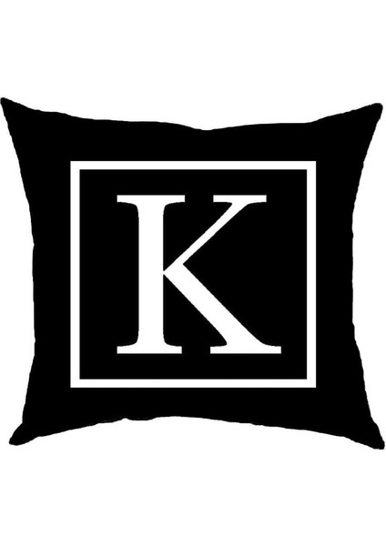 K Harfli Elyaf Dolgulu Kırlent A Harfi Süs Yastık Dekoratif Kırlent 25x25 Ya Da 40x40 cm fiyatları