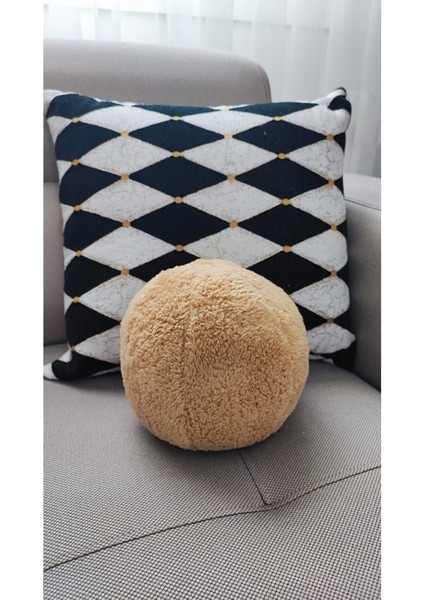 Top Kırlent Yastık 1 Küçük Hardal 25 cm