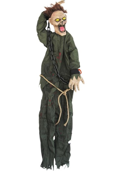 Tekno Trust Cadılar Bayramı Zombi Figürlü Asılabilir Halloween Hareketli Parti Dekoru 120 cm