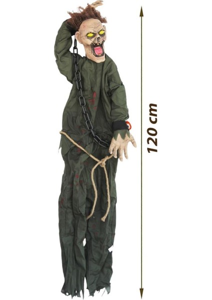 Tekno Trust Cadılar Bayramı Zombi Figürlü Asılabilir Halloween Hareketli Parti Dekoru 120 cm indirimleri