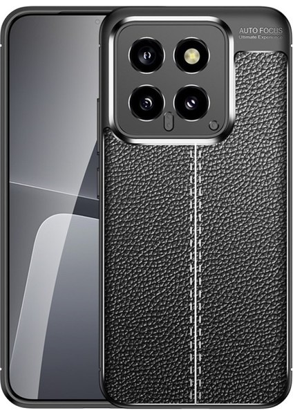 Xiaomi Mi 14 Kılıf Kamera Korumalı Firo Deri Dokulu Silikon