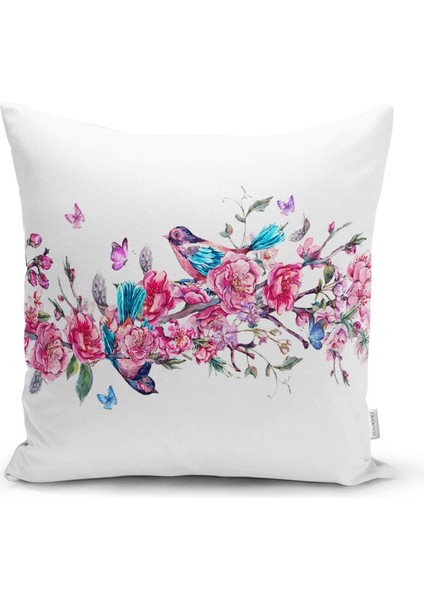 Ortanca Çiçeği Motifli Modern 4'lü Kombin Yastık Kırlent Kılıfı fırsatları