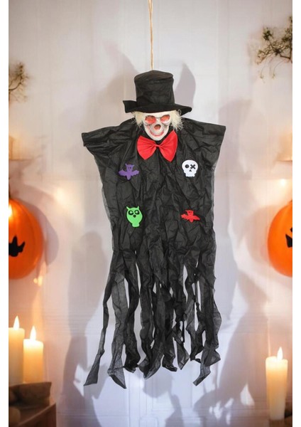 Tekno Trust Cadılar Bayramı Kuru Kafa Papyonlu Hayalet Asılabilir Halloween Parti Dekoru fiyatları