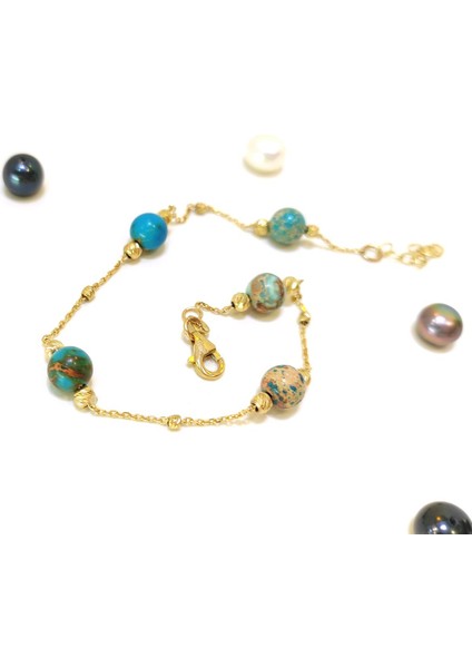 Varasit Taşlı Dorika Toplu Bileklik Künye 14 Ayar Altın Hd Videolu modelleri