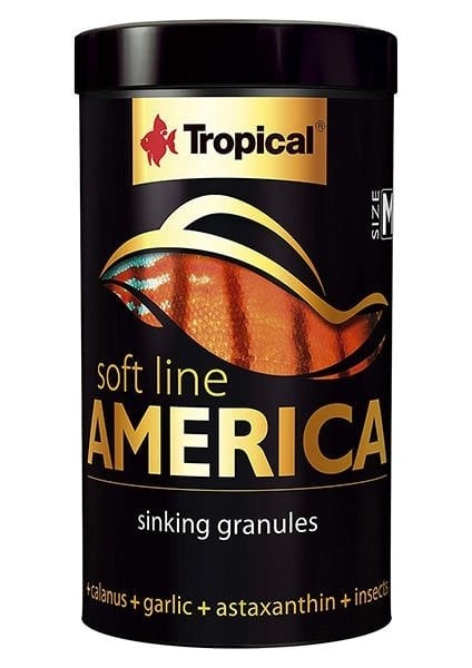 Softline America Kuzey ve Güney Amerika Balıkları Için Yumuşak Taneli Balık Yemi Medium 250 ml 150 gr