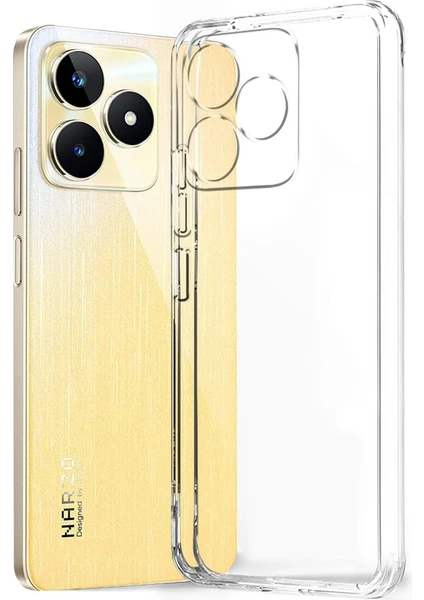 Caseart Realme Note 50 Kapak Kamera Korumalı Süper Silikon Şeffaf Kılıf