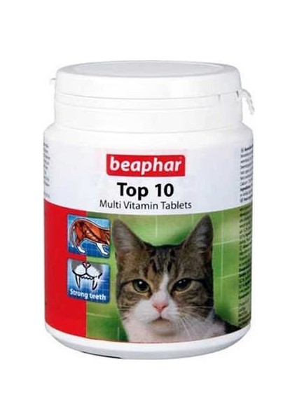 Beaphar Top 10 Kedi Multivitamin Tableti 180 Adet