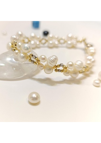 Dorika Toplu Inci Bileklik Künye 14 Ayar Altın Hd Videolu fiyatları