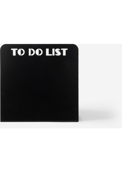 To Do List Metal Masaüstü Hatırlatıcı - Ofis Aksesuarları - Siyah