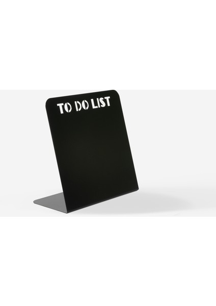 To Do List Metal Masaüstü Hatırlatıcı - Ofis Aksesuarları - Siyah