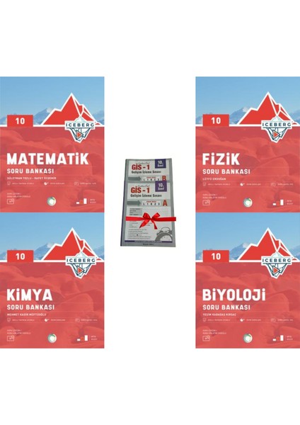 Okyanus Yayınları 2025 Iceberg 10. Sınıf Matematik Soru Bankası - Fizik Soru Bankası - Kimya Soru Bankası - Biyoloji Soru Bankası + Deneme