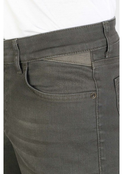 Hlt Jeans Erkek Yeşil Slim Fit Pantolon Hltvalkhi