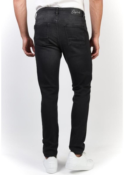 Hlt Jeans Erkek Antrasit  Slim Fit Pantolon Hlt HE001934K