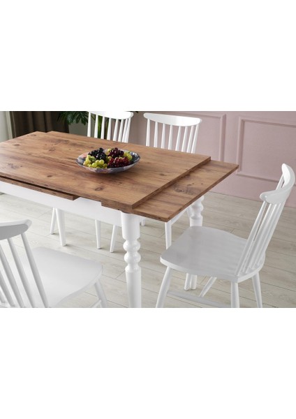 Cunda Kırlangıç Ahşap Masa Sandalye Takımı 70X110