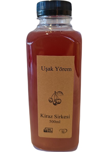 Uşak Yörem Ev Yapımı Kiraz Sirkesi 500 ml