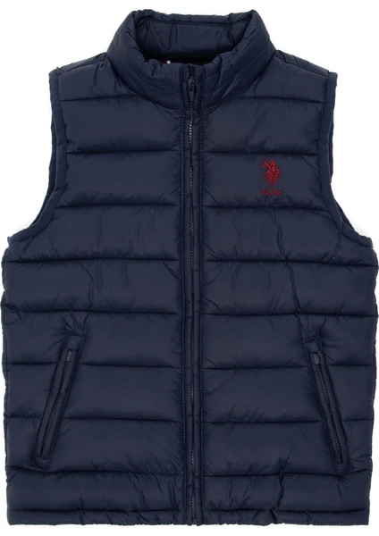 U.S. Polo Assn. Erkek Çocuk Lacivert Dokuma Yelek 50293921-VR033