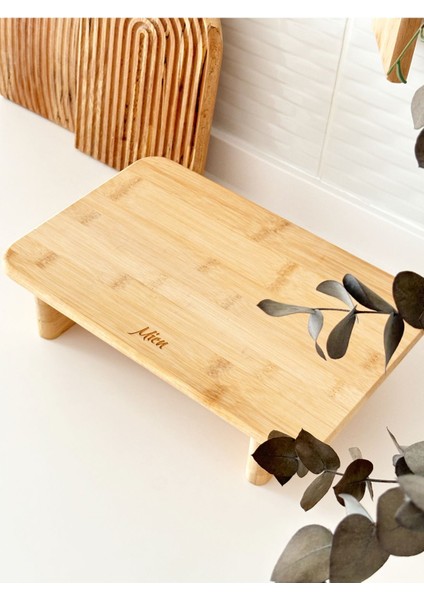 Çok Amaçlı Bambu Ayaklı Organizer-Kesme Veya Sunum Tahtası-Yükseltici fırsatları