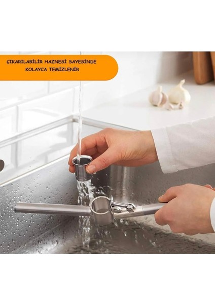 Haznelı Paslanmaz Sarımsak Ezici Yuvarlak Çelik Pres Hazneli Pratik Sarimsak Ezeceği Metal Paslanma fırsatları