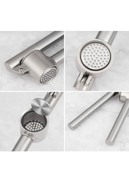 Haznelı Paslanmaz Sarımsak Ezici Yuvarlak Çelik Pres Hazneli Pratik Sarimsak Ezeceği Metal Paslanma indirimleri