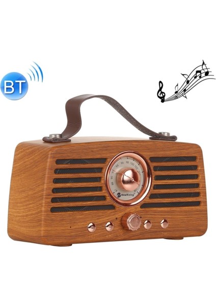 Nostaljik Radyo Eskitme Tarzı Ahşap Görünüm Bluetooth Hoparlör