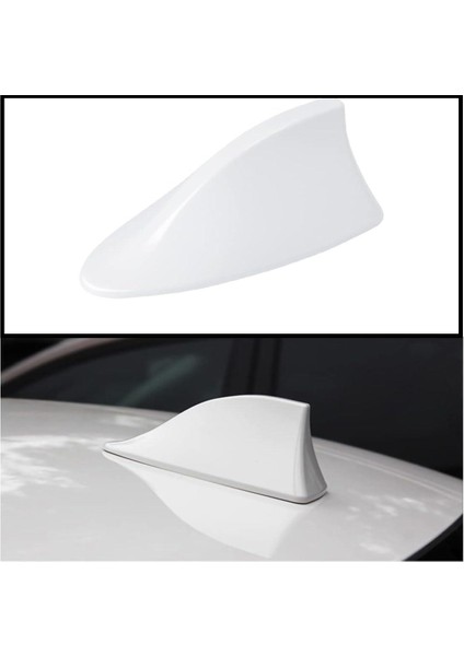 Köpekbalığı Jaws Balina Anten Araba Tavan Anteni Yapışkanlı Anten Üstü Pasif Süs Anteni Beyaz fırsatları