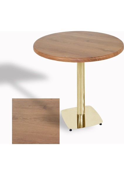 Tokyo Werzalit Yuvarlak Masa 70 cm (Gold) - Novagento