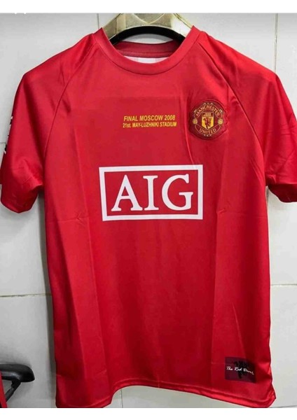 C.ronaldo M.unitedd 2008 Moskow Finali Forması Kırmızı