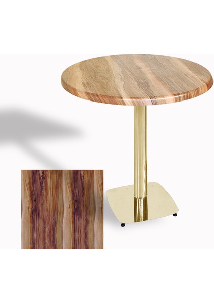 Tokyo Werzalit Yuvarlak Masa 70 cm (Gold) - Indiana Wood