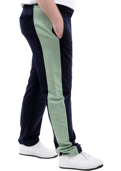 Büyük Beden Erkek Eşofman Altı Cepli Baskılı Sport 24516 Lacivert fırsatları