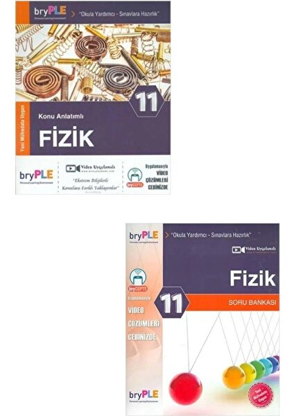 Bry Birey Eğitim Yayınları 11. Sınıf Fizik Konu Anlatımlı - Fizik Soru Bankası 2'li Set