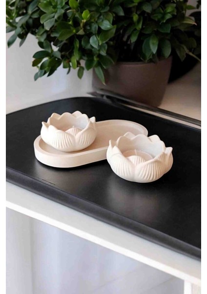 Tabanlı Lotus Mumluk, Dekoratif Tealight Mumluk, Lotus Çiçeği Mum fiyatları
