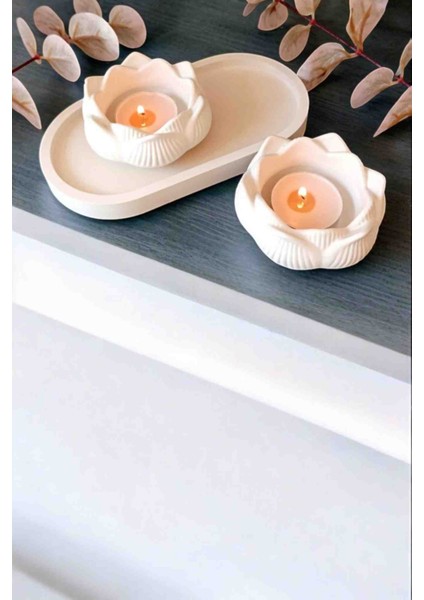 Tabanlı Lotus Mumluk, Dekoratif Tealight Mumluk, Lotus Çiçeği Mum modelleri