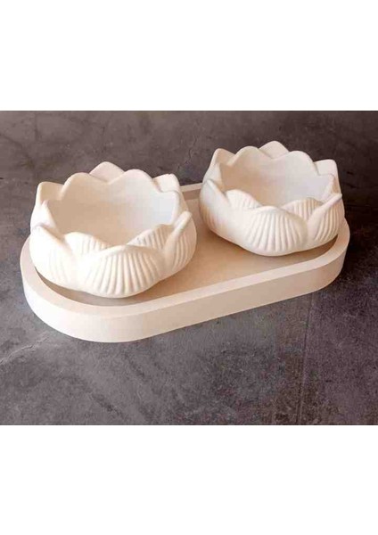 Tabanlı Lotus Mumluk, Dekoratif Tealight Mumluk, Lotus Çiçeği Mum fırsatları