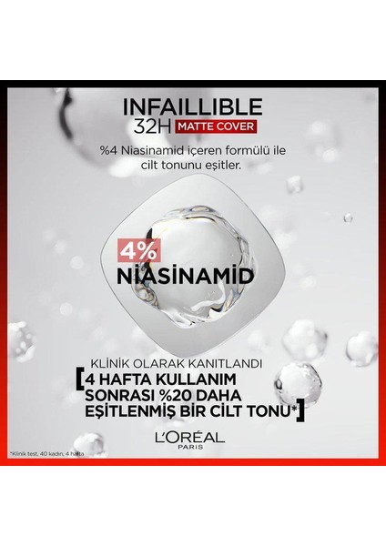 3 Adet Infaillible Matte Fondöten SPF25 Cool Undertone 175 ve Rosıe