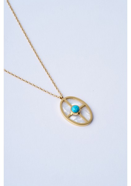 Turquoise Vigor Çelik Kolye