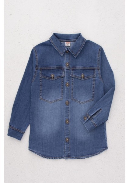 Dmb Kot Erkek Gömlek - Mavi