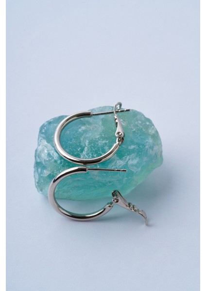 Minty Oval Çelik Küpe modelleri