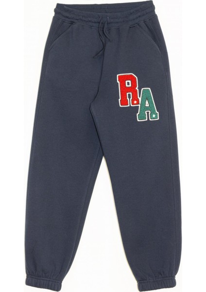 Dmb Ra Harfli Erkek Şardonlu Eşofman Altı - Lacivert