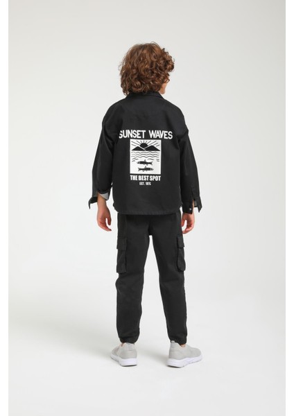 Kargo Cepli Erkek Pantolon - Siyah fırsatları