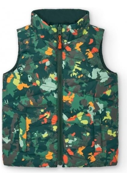 Fermuarlı Çift Taraflı Erkek Yelek - Yeşil modelleri