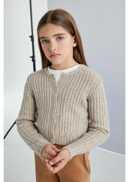 Örme Kız Hırka - Bej fiyatları