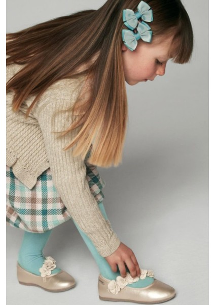 Örme Yakası Tüylü Kız Hırka - Bej modelleri