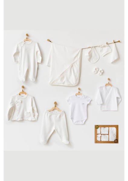 Fiyonk Detaylı 10'lu Kız Hastane Çıkışı - Ekru