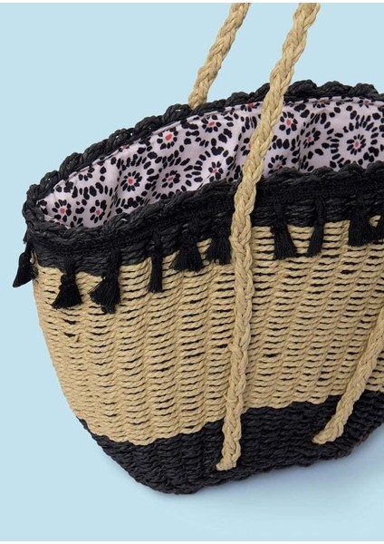 Hasır El Çantası - Siyah fiyatları