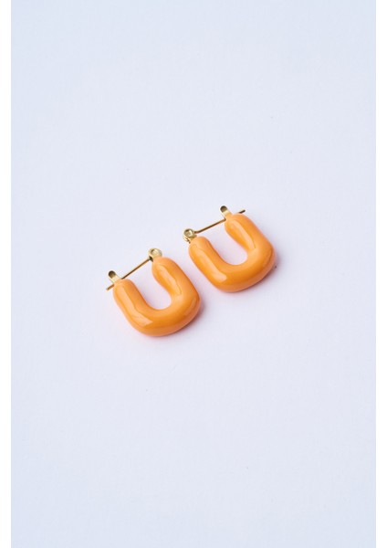 Bright Orange Küpe